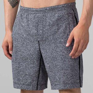 Lululemon Men's Pace Breaker Short 9" FLAW - S Pinweave Alpine White Black
